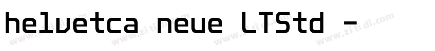 helvetca neue LTStd 字体转换